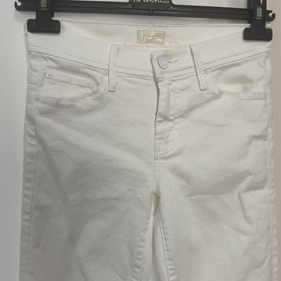Mother Jeans The Cruiser White Flared Sz 25 - Picture 12 of 16